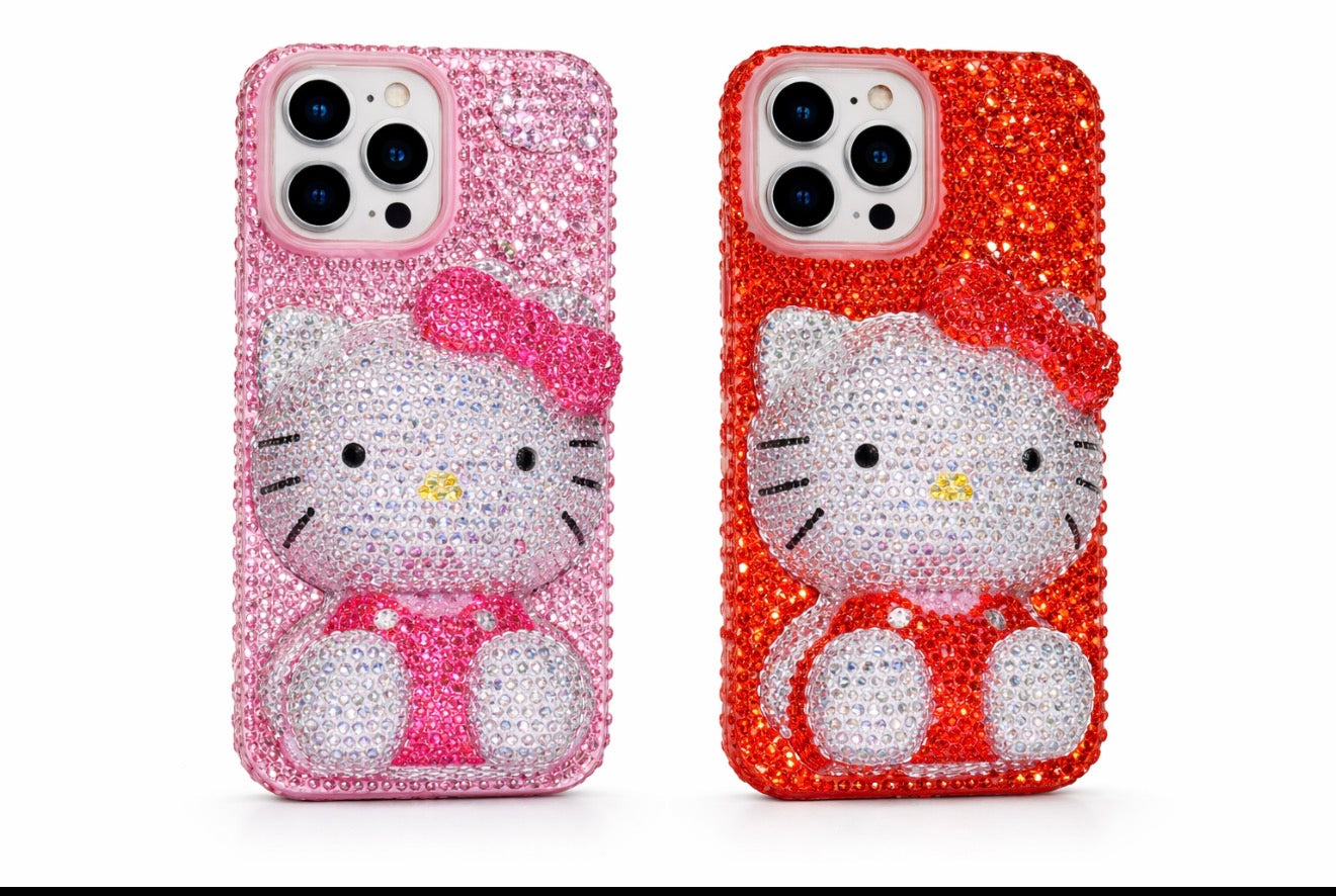 Luxury Rhinestone Hello Kitty Phone Case