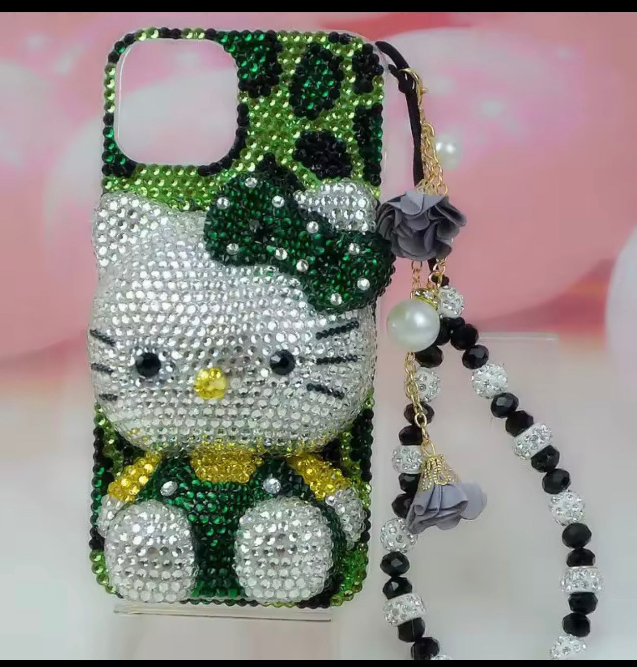 Luxury Rhinestone Hello Kitty Phone Case