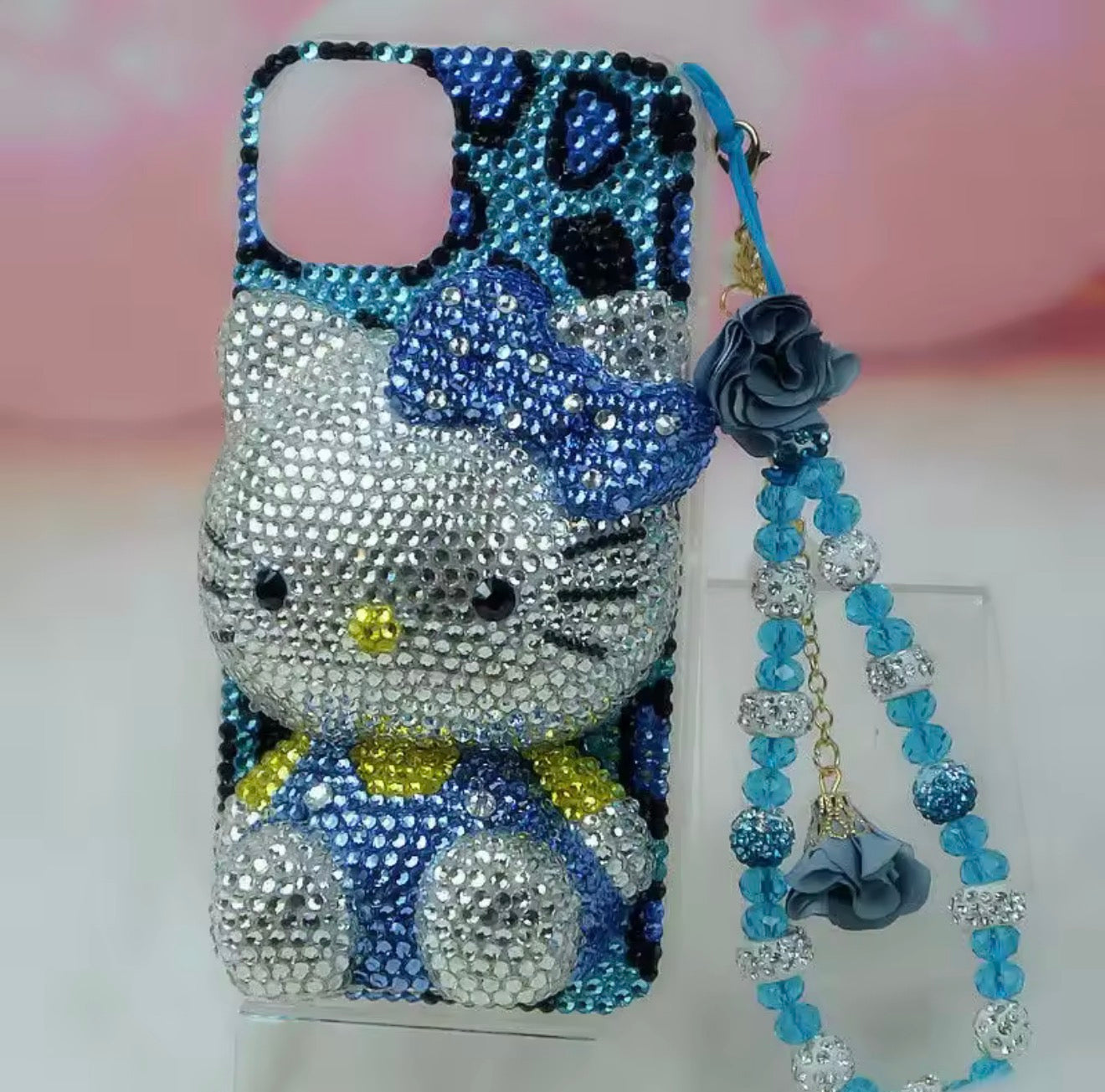 Luxury Rhinestone Hello Kitty Phone Case