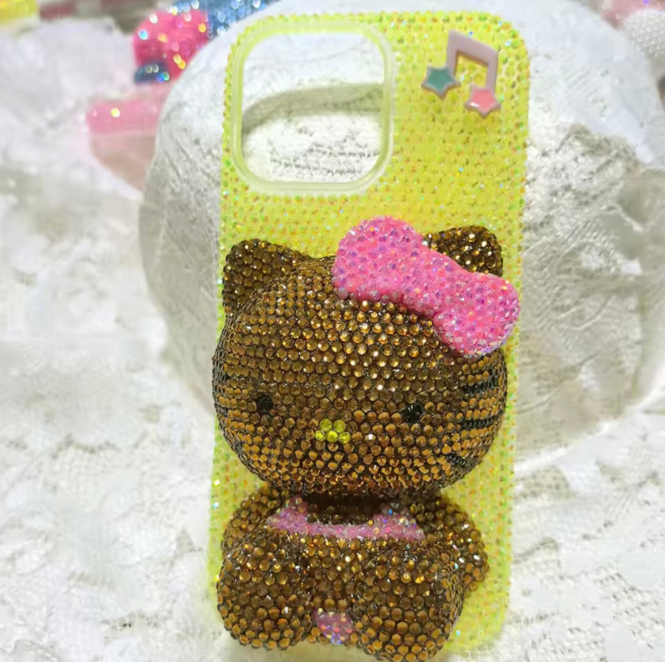 Luxury Rhinestone Hello Kitty Phone Case