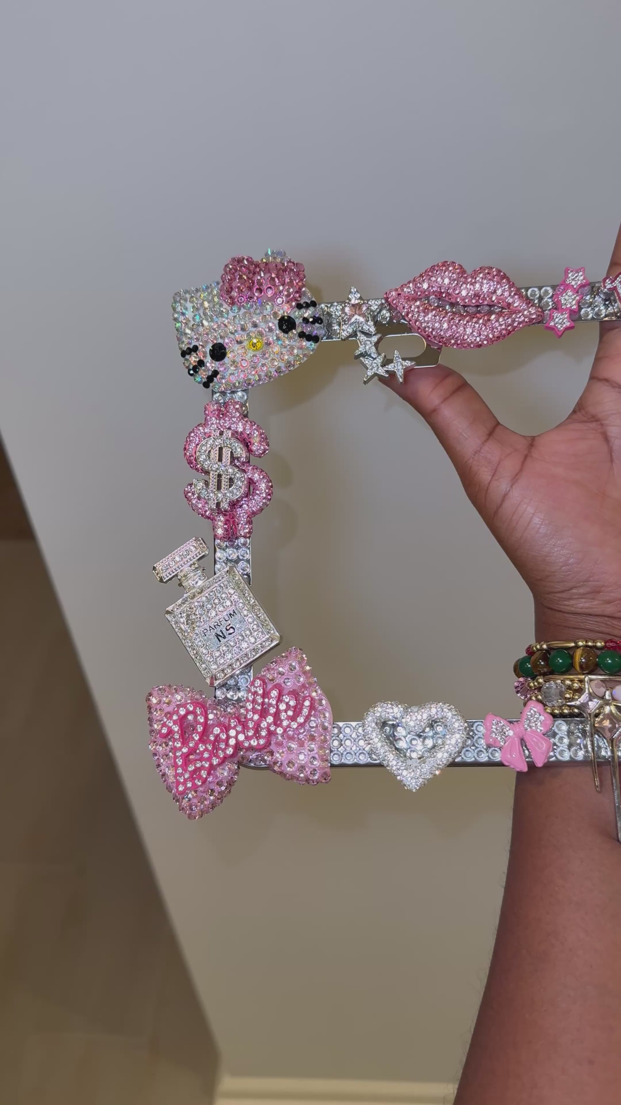 Luxury Custom Heavy Rhinestone License Plate Frame