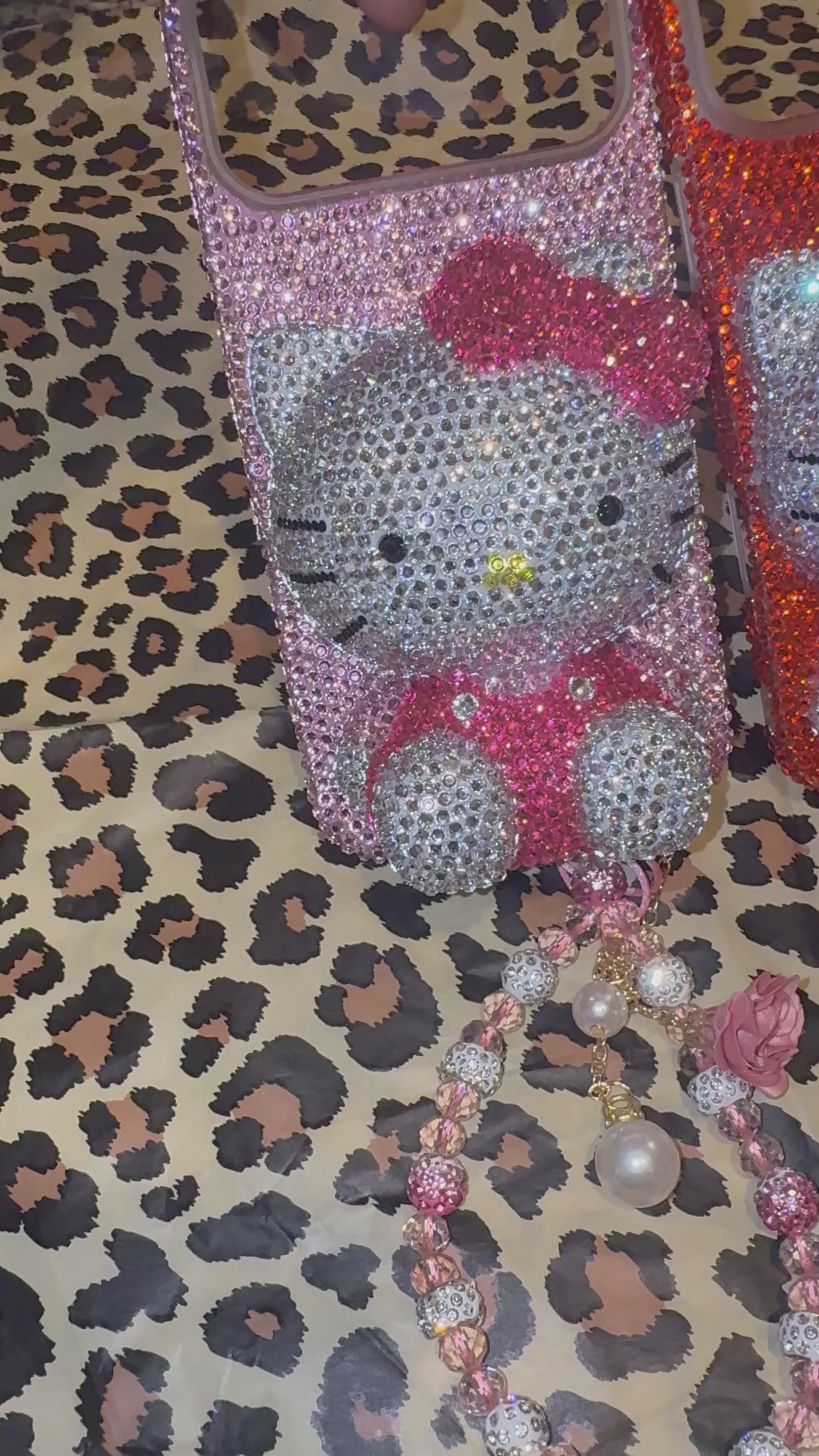 Luxury Rhinestone Hello Kitty Phone Case